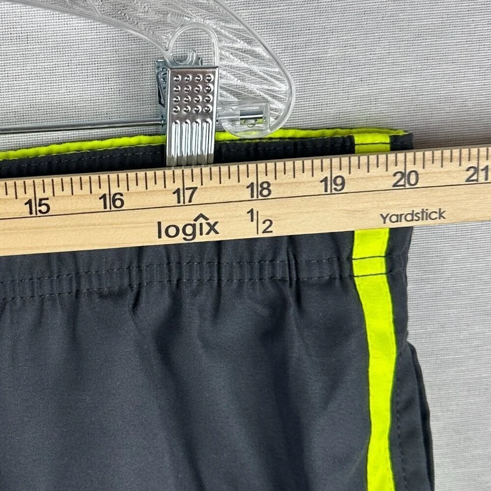 OCEAN PACIFIC OP LINED SWIM TRUNKS SHORTS MEN'S SIZE XL 40-42 GRAY GREEN NEON